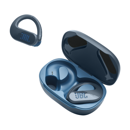 JBL Endurance Peak 3 - Blue - Dust and water proof True Wireless active earbuds - Detailshot 8
